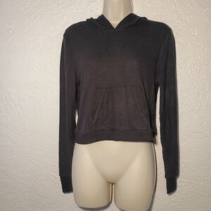 No Boundaries Black Cropped Hoodie